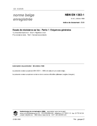 NBN EN 1363-1:1999