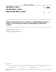 NBN EN ISO 8041-1:2017