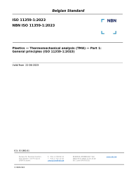 NBN ISO 11359-1:2023