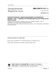 NBN CEN/TS 1071-11:2006