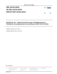 NBN EN ISO 16133:2019