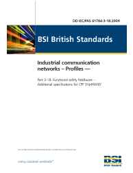 DD IEC/PAS 61784-3-18:2009