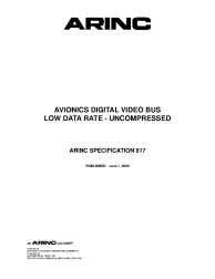 ARINC Specification 817:2006