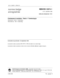 NBN EN 12674-1:1999