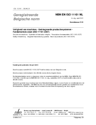 NBN EN ISO 11161 NL:2013