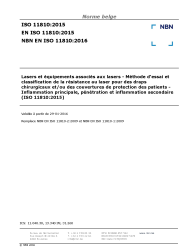 NBN EN ISO 11810:2016