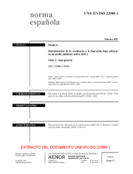 UNE-EN ISO 22088-1:2007