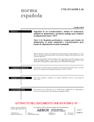 UNE-EN 61558-2-16:2010