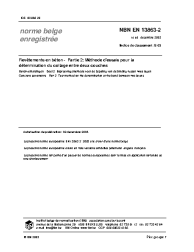 NBN EN 13863-2:2003