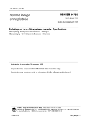 NBN EN 14798:2006