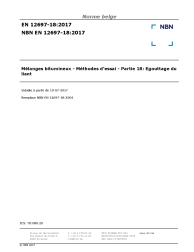 NBN EN 12697-18:2017