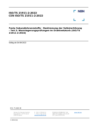 CEN ISO/TS 21911-2:2022