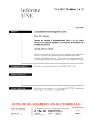 UNE-IEC/TR 61000-2-8:2006 IN