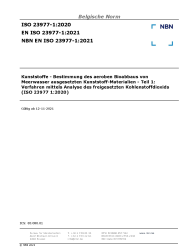 NBN EN ISO 23977-1:2021