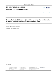 NBN EN 1527:2019+A1:2021