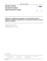 NBN EN ISO 877-3:2018