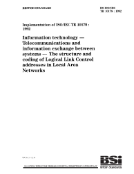 BS ISO/IEC TR 10178:1992