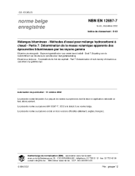 NBN EN 12697-7:2002
