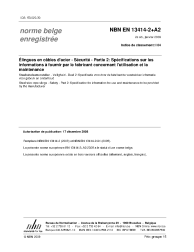 NBN EN 13414-2+A2:2009