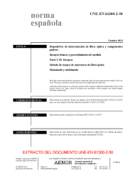 UNE-EN 61300-2-50:2012