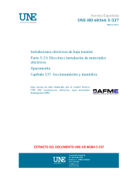 UNE-HD 60364-5-537:2017