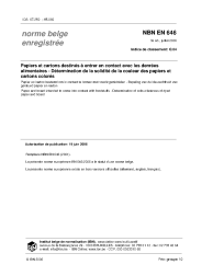 NBN EN 646:2006
