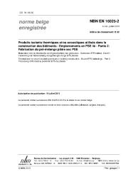 NBN EN 16025-2:2013