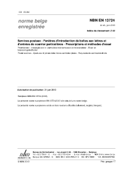 NBN EN 13724:2013