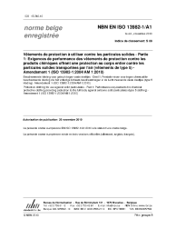 NBN EN ISO 13982-1/A1:2010