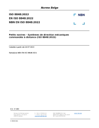 NBN EN ISO 8848:2022