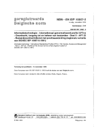 NBN EN ISP 10607-5:1994