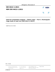 NBN ISO 6622-1:2021