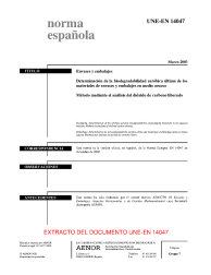 UNE-EN 14047:2003 (R2019)