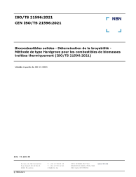 CEN ISO/TS 21596:2021