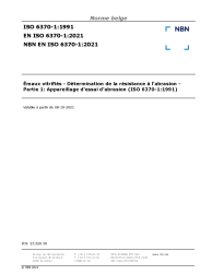 NBN EN ISO 6370-1:2021