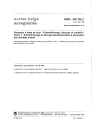 NBN EN 326-1:1994