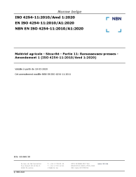 NBN EN ISO 4254-11:2010/A1:2020