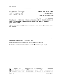 NBN EN ISO 1264:1997