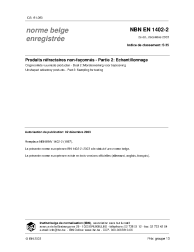 NBN EN 1402-2:2003