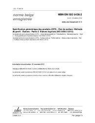 NBN EN ISO 5436-2:2012