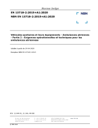NBN EN 13718-2:2015+A1:2020