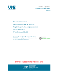 UNE-EN ISO 13485:2018
