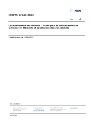 CEN/TS 17943:2023