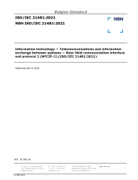NBN ISO/IEC 21481:2021