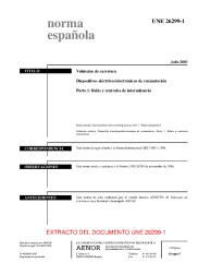 UNE 26299-1:2003 (R2021)