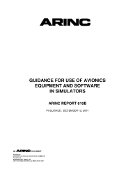 ARINC Report 610B:2001