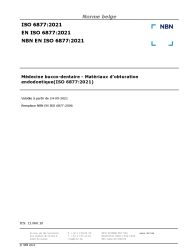 NBN EN ISO 6877:2021
