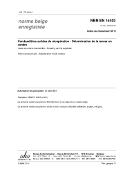 NBN EN 15403:2011