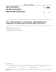 NBN EN ISO 17232:2017