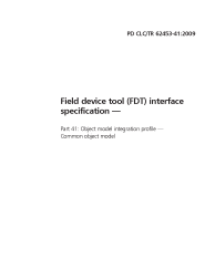 PD CLC/TR 62453-41:2009